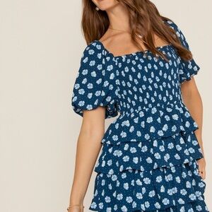 Francesca’s Katheryn floral midi dress